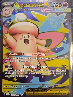 Mega Clefable EX 103/088 Ultra Rare Holo Perfect Order NM